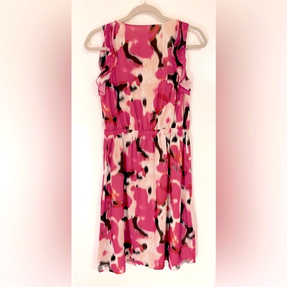 Ann Taylor LOFT abstract print sleeveless dress NWT - Picture 3 of 6